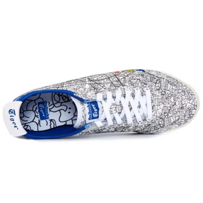 Zapatillas Onitsuka Tiger x Kanta&Kaede Mexico 66 «Blanco Negro Azul»