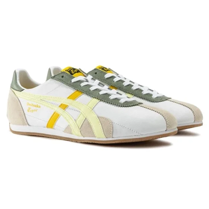Zapatillas Runspark «Blanco Verde Oliva Amarillo»