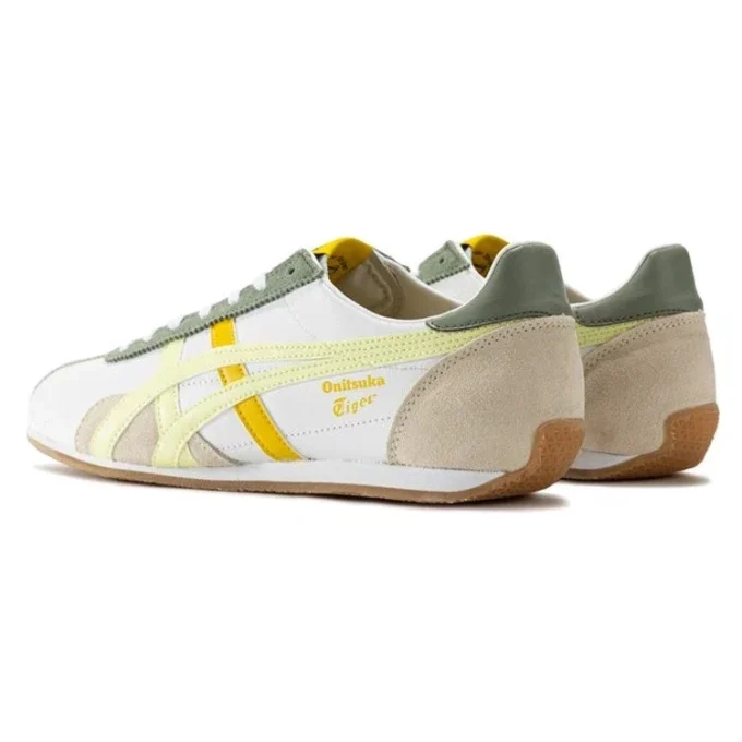 Zapatillas Runspark «Blanco Verde Oliva Amarillo»